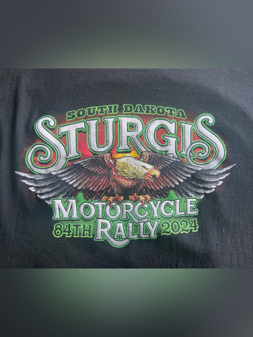 Sturgis Motorcycle 84th Rally 2024 Eagle Graphic Tee 5XL